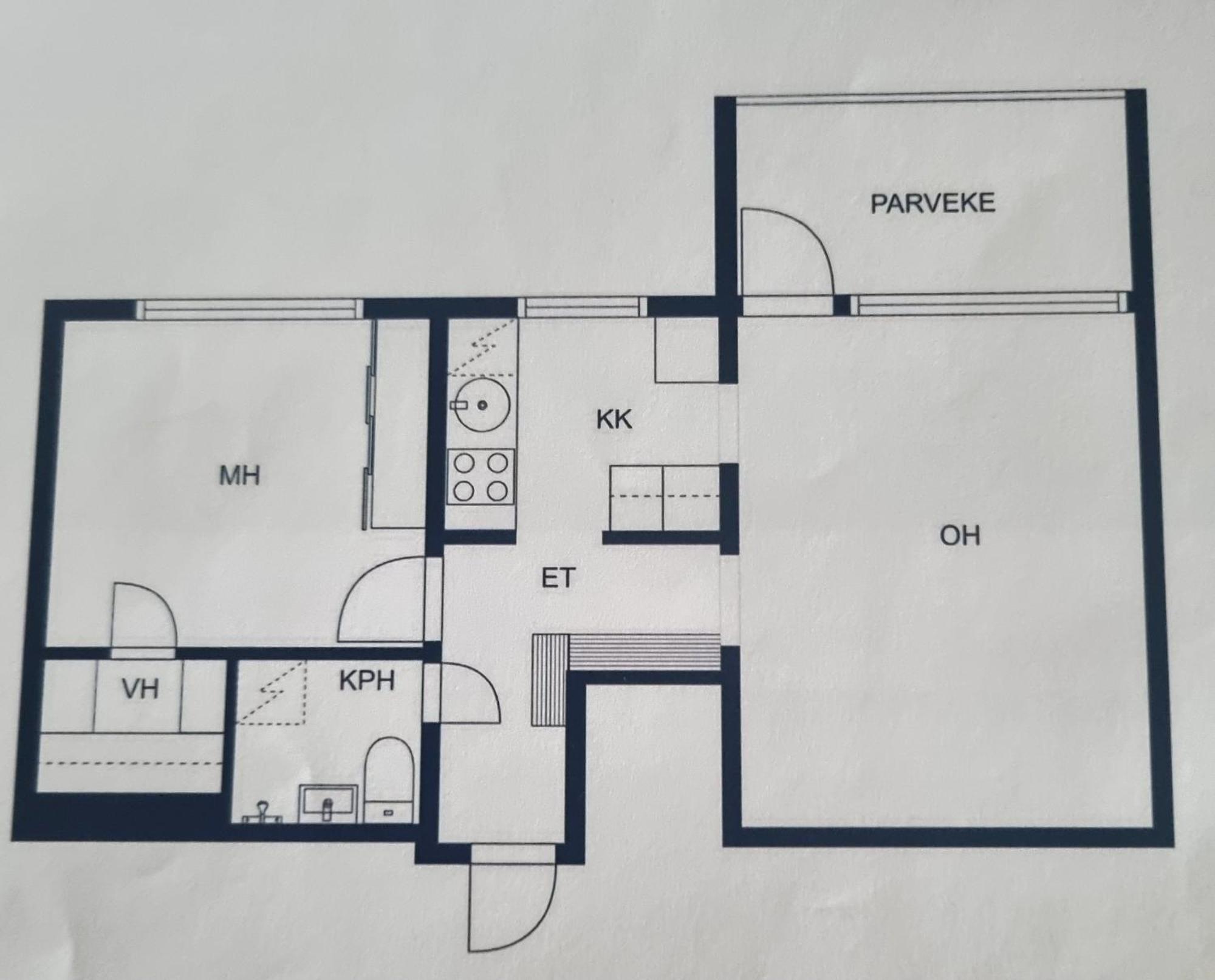 Cozy Two-room In A Location In Pasila Huoneisto Helsinki